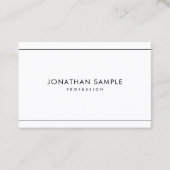 Minimalistic stilvolles modernes berufliches visitenkarte (Vorderseite)