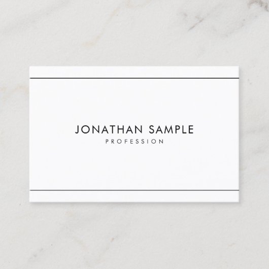 Minimalistic stilvolles modernes berufliches visitenkarte (Vorderseite)