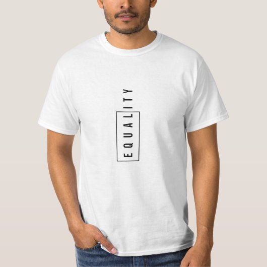 Minimalistic T-Shirt der Gleichheit (Vorderseite)