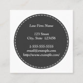 Minimalistic u. saubere Rechtsanwalt-Visitenkarte Quadratische Visitenkarte (Rückseite)
