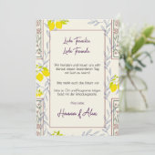 Minimalistic Vintage Botanical Save the Date (Stehend Vorderseite)