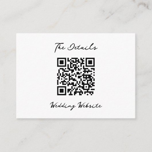 Minimalistic wedding begleitkarte (Vorderseite)