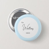 Minimalistic Wedding Button (Vorne & Hinten)