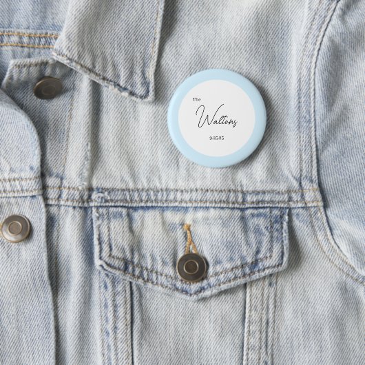 Minimalistic Wedding Button (Beispiel)