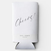 Minimalistic Wedding Calligraphy Selters Dosenkühler (Vorderseite)