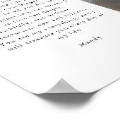 Minimalistic Wedding "Our Vows" Photo Arch Poster (Ecke)