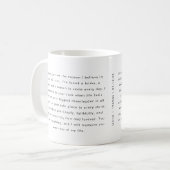 Minimalistic Wedding Vows Custom Names Kaffeetasse (Vorderseite Links)