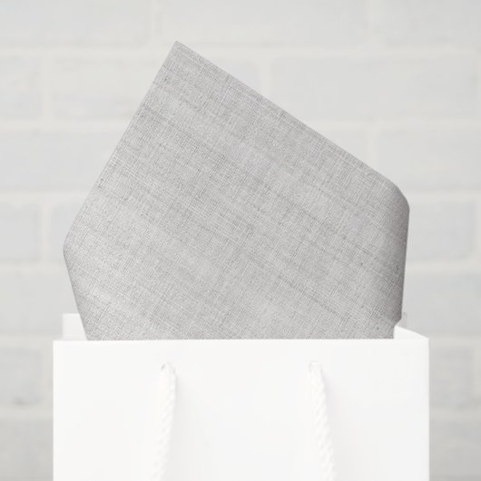 Minimalistic White Burlap Texture Seidenpapier (Geschenktüte)