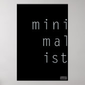 Minimalistisch 001 - Benutzerdefiniertes Hintergru Poster (Vorne)