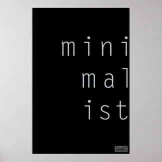 Minimalistisch 001 - Benutzerdefiniertes Hintergru Poster
