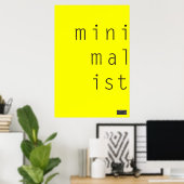 Minimalistisch 003 - Benutzerdefiniertes Hintergru Poster (Heimbüro)