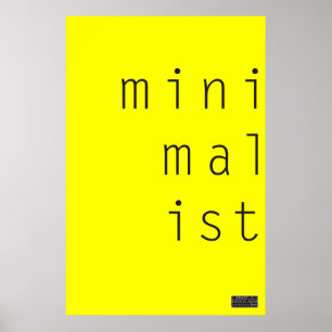 Minimalistisch 003 - Benutzerdefiniertes Hintergru Poster