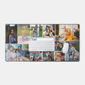 Minimalistisch 11 FotoCollage Einfach Weiß Schreibtischunterlage (Tastatur & Maus)