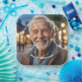 Minimalistisch 1 Beerdigung des Fotos Pappteller (Party)