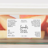 Minimalistisch 1 OZ Hautpflege Flasche Wasserdicht Etiketten (Befestigt)