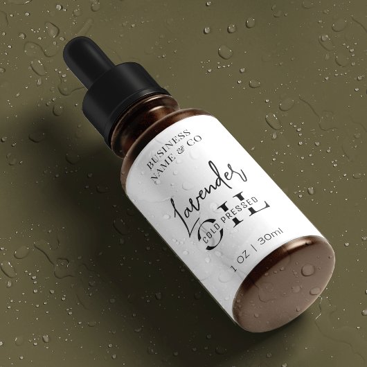 Minimalistisch 1 OZ Hautpflege Flasche Wasserdicht Etiketten