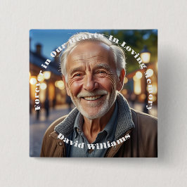 Minimalistisch 1 Special Foto Celebration Life Button