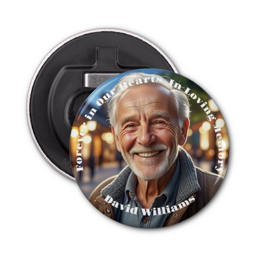 Minimalistisch 1 Special Foto Celebration Life Flaschenöffner (Vorderseite)