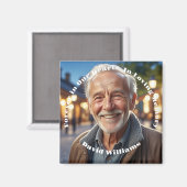 Minimalistisch 1 Special Foto Celebration Life Magnet (Vorderseite/Rückseite)