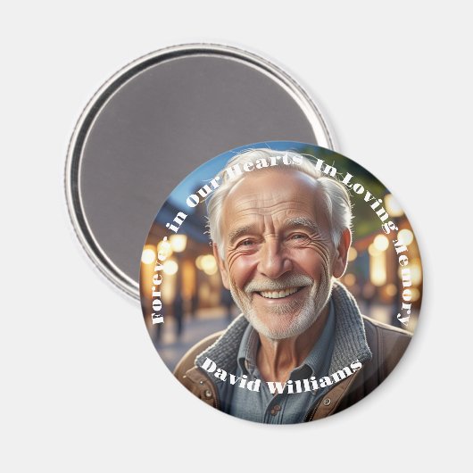 Minimalistisch 1 Special Foto Celebration Life Magnet (Vorderseite/Rückseite)