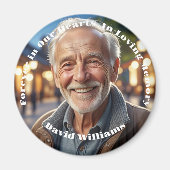 Minimalistisch 1 Special Foto Celebration Life Magnet (Vorne)