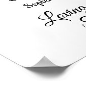 Minimalistisch 1 Special Foto Celebration Life Poster (Ecke)