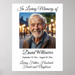 Minimalistisch 1 Special Foto Celebration Life Poster