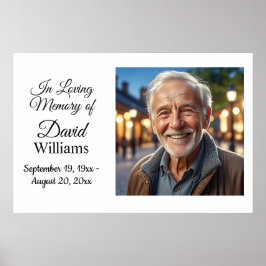 Minimalistisch 1 Special Foto Celebration Life Poster