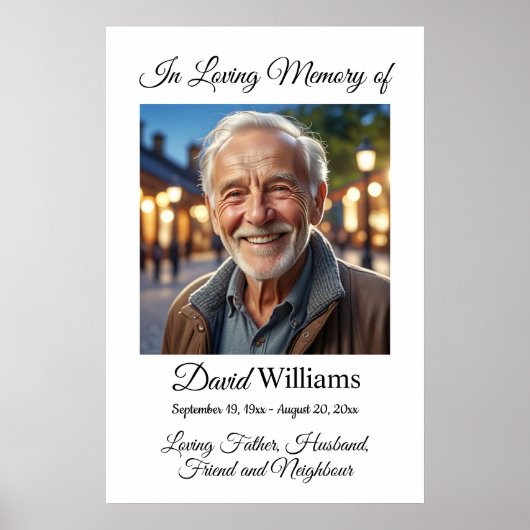 Minimalistisch 1 Special Foto Celebration Life Poster (Vorne)