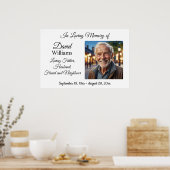 Minimalistisch 1 Special Foto Celebration Life Poster (Küche)