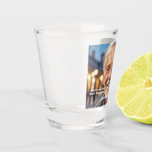 Minimalistisch 1 Special Foto Celebration Life Schnapsglas (Links)