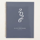 Minimalistisch 2022 Grauwöchentlich | Monatsplaner Planer (Vorderseite)