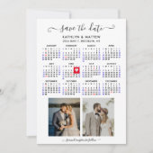 Minimalistisch 2 Foto 2024 Kalender Save the Date (Vorderseite)