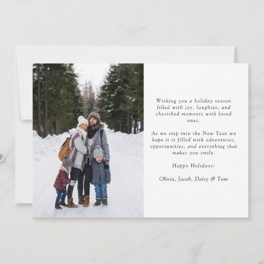 Minimalistisch 2 Foto Frohe Weihnachten (Rückseite)