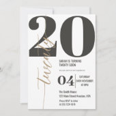 Minimalistisch 30. Geburtstag Party Einladung