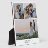 Minimalistisch 3 Bilder Hochzeitsrahmen für Fotos Fotoplatte (Seite)