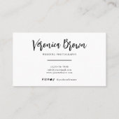 Minimalistisch 3 Circle Foto Trendy Fotograf Visitenkarte (Rückseite)