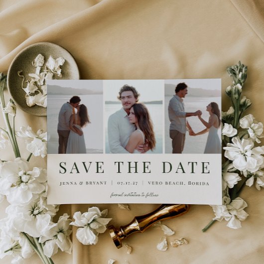 MINIMALISTISCH 3-Foto ÜBERPRÜFEN Save The Date