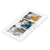 Minimalistisch 3 Fotos Collage Keepake für die Fam Magnet (Linke Seite)