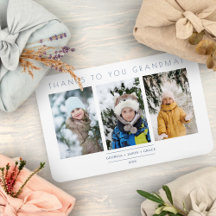 Minimalistisch 3 Fotos Collage Keepake für die Fam