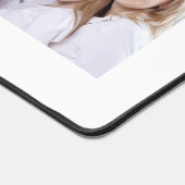 Minimalistisch 3 Fotos Familiennamen White Schreibtischunterlage (Ecke)