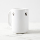 Minimalistisch 3 Tasse Skull Memento Mori (Vorderseite Links)