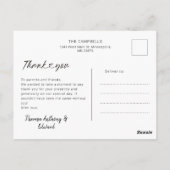 Minimalistisch 4 Foto Collage Baby Dusche Vielen D Postkarte (Rückseite)