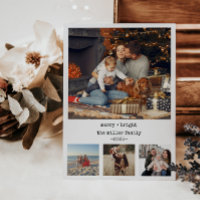 Minimalistisch 4 Fotos Schreibmaschine Weihnachtsp