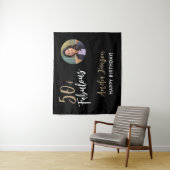 Minimalistisch 50 und fabelhaftes Foto 50. Geburts Wandteppich (Beispiel)