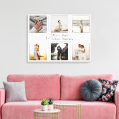 Minimalistisch 6 Foto 1. Hochzeitstag Leinwanddruck (Insitu (Wohnzimmer))