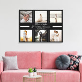 Minimalistisch 6 Foto 5. Hochzeitstag Leinwanddruck (Insitu (Wohnzimmer))