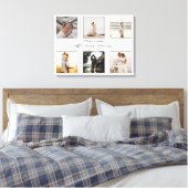 Minimalistisch 6 Foto 60. Hochzeitstag Leinwanddruck (Insitu (Schlafzimmer))
