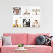 Minimalistisch 6 Foto 60. Hochzeitstag Leinwanddruck (Insitu (Wohnzimmer))