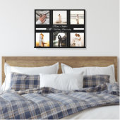 Minimalistisch 6 Foto 60. Hochzeitstag Leinwanddruck (Insitu (Schlafzimmer))